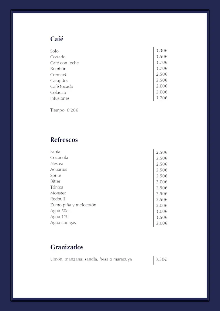 Menu_B and Q - Beach bar_Almenara_immagine_4