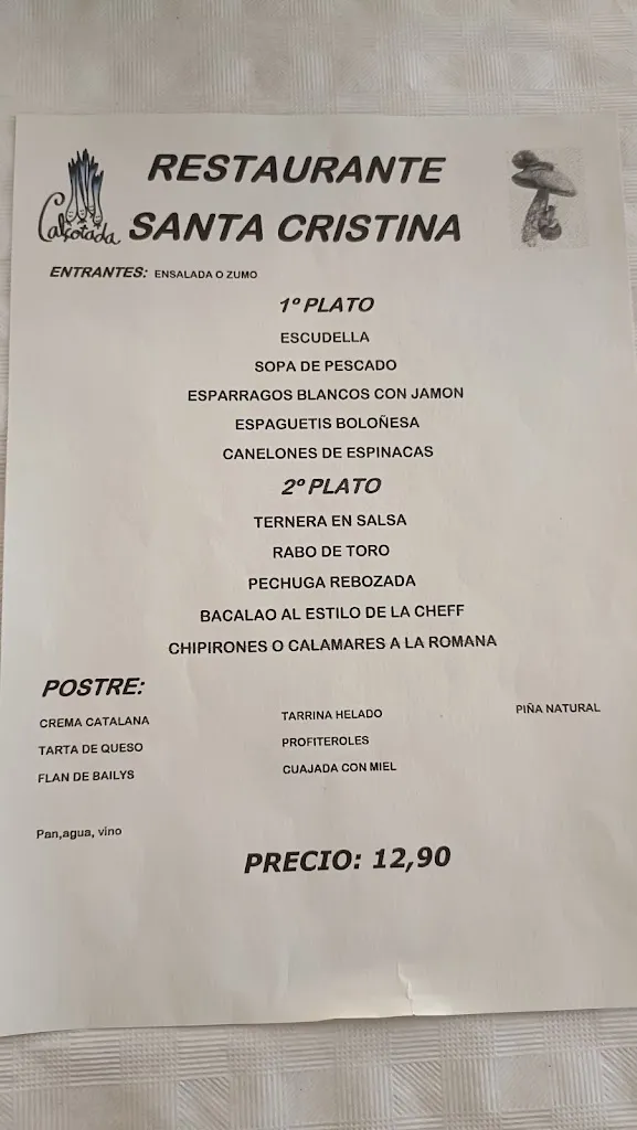 Menu_Ermita de Santa Cristina_Artana_image_1