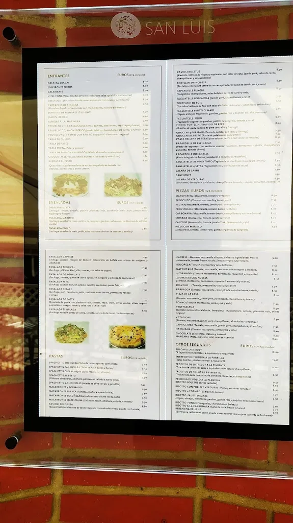 Menu_Pizzería San Luís_Almazora/Almassora_image_3