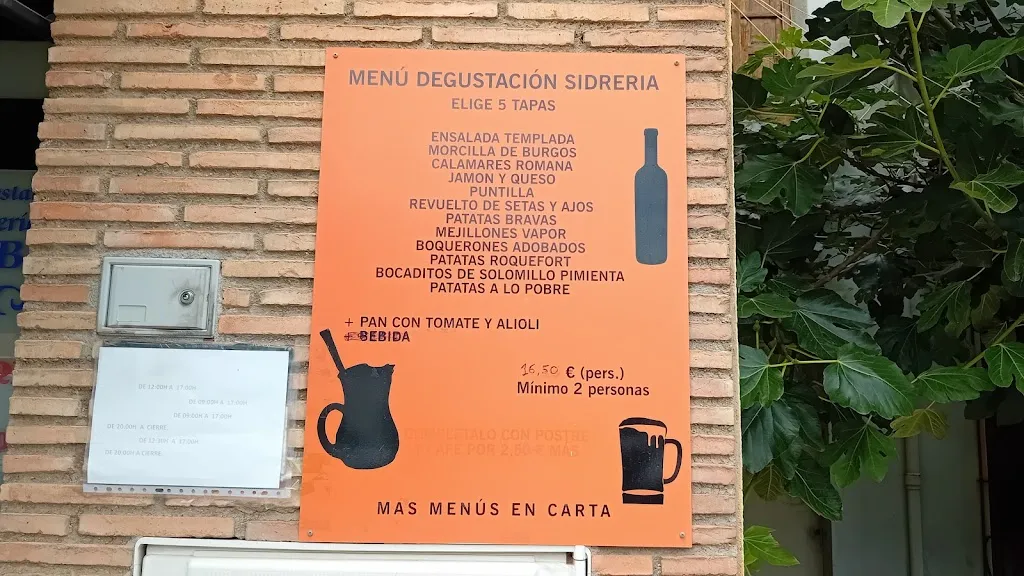 Menu_Restaurante Sidrería Sanabria_Almazora/Almassora_immagine_1