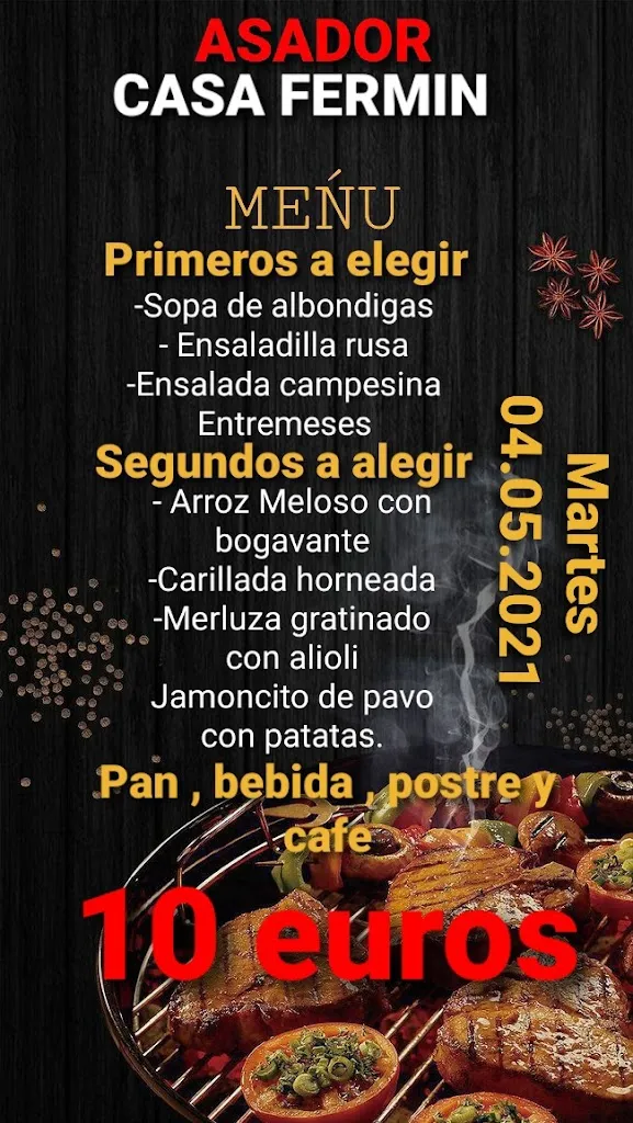 Menü_Restaurante Asador Casa Fermin_Almazora/Almassora_Bild_2