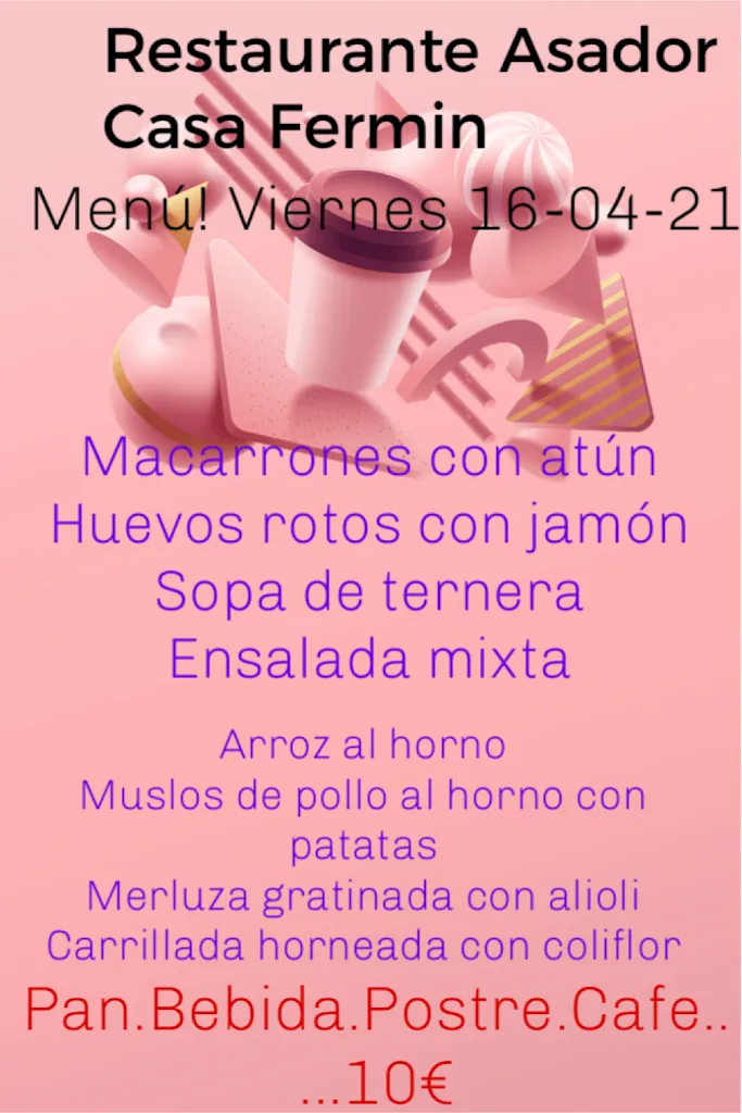 Menü_Restaurante Asador Casa Fermin_Almazora/Almassora_Bild_3