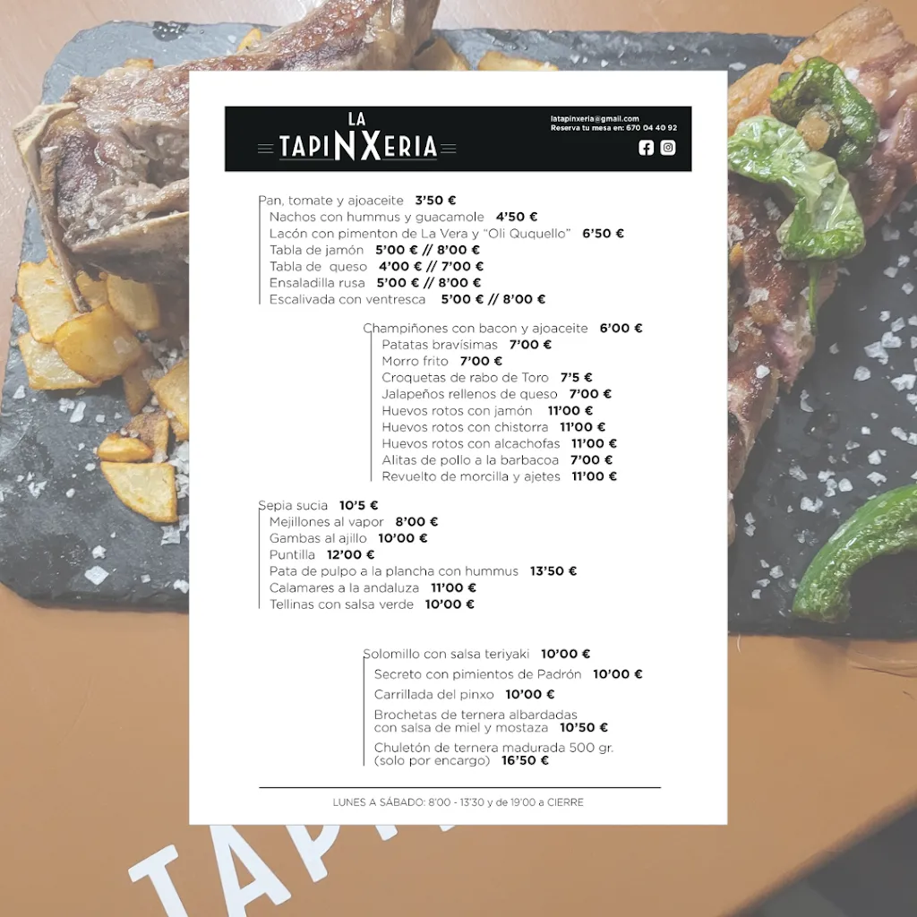 Menu_La TapiNXeria | Para comer bien en Borriol_Borriol_image_3