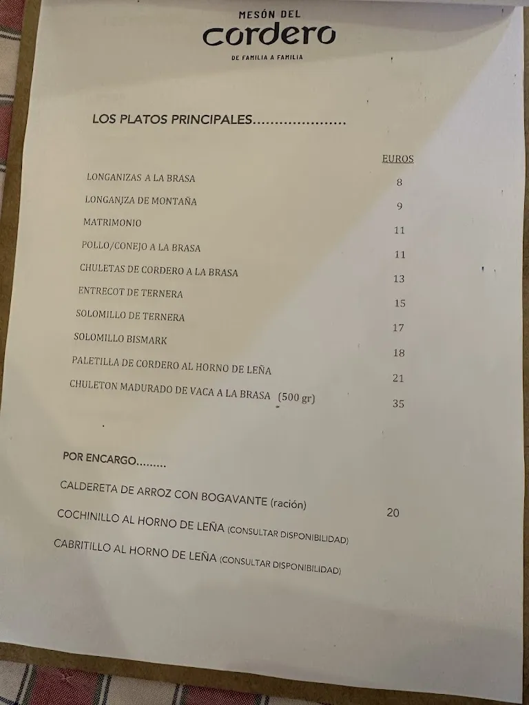 Menu_Mesón del Cordero - Restaurante Rústico-_Borriol_image_3