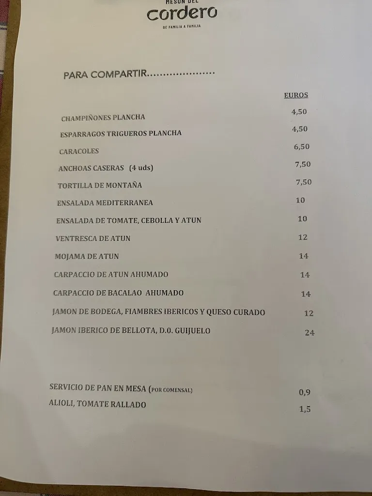 Menu_Mesón del Cordero - Restaurante Rústico-_Borriol_image_4