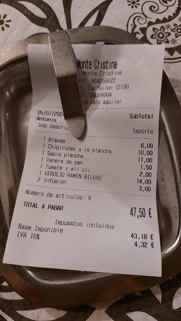 Paula Romero Quesada_Restaurante Monte Cristina_Borriol_review