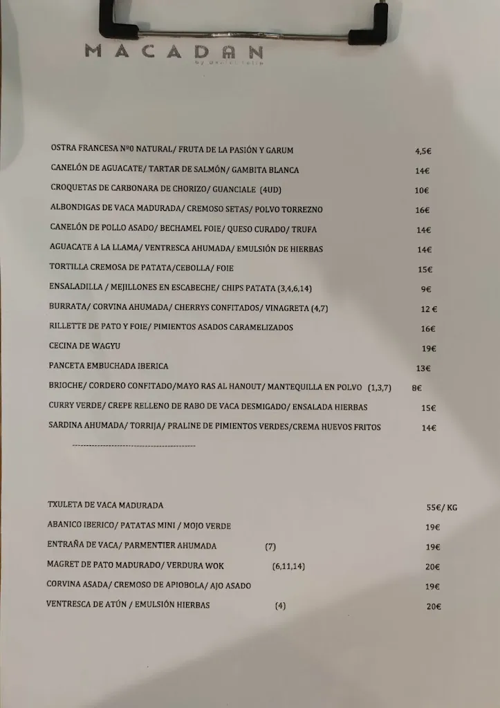 Menu_Restaurant Macadan_Borriana/Burriana_image_1