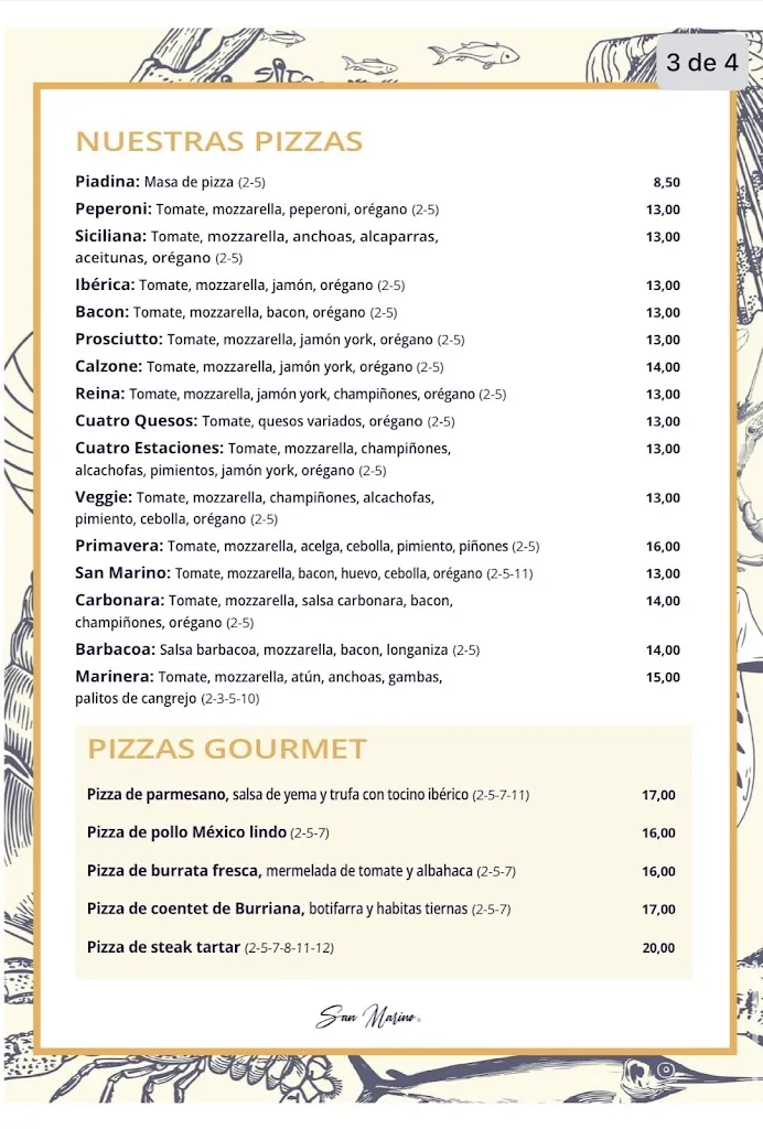 Menu_Restaurant San Marino_Borriana/Burriana_image_1