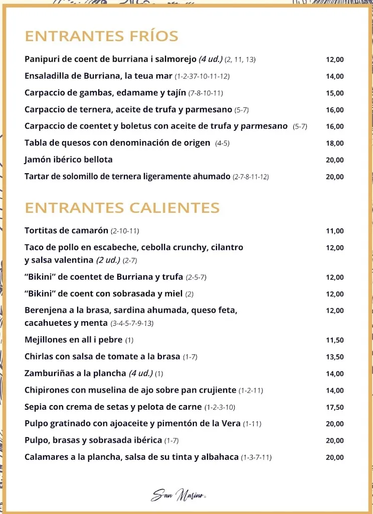 Menu_Restaurant San Marino_Borriana/Burriana_image_2