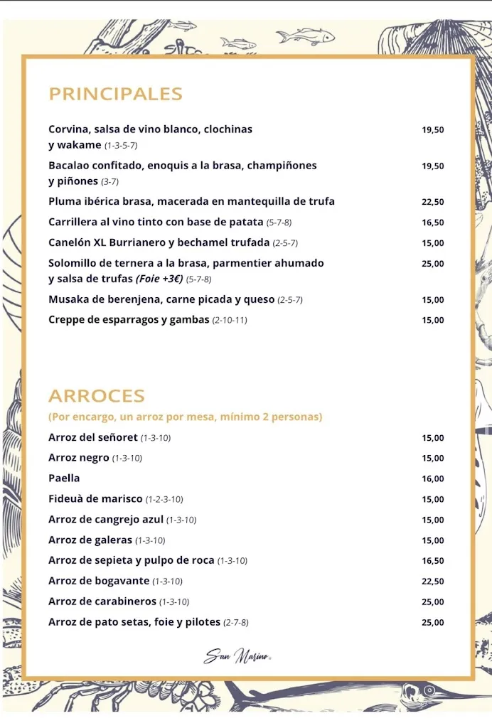 Menu_Restaurant San Marino_Borriana/Burriana_image_3