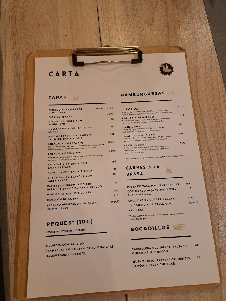 Menu_La Pata Coja_Borriana/Burriana_immagine_1