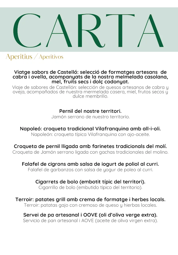 Menu_Restaurant L'Escudella _Castellfort_image_1