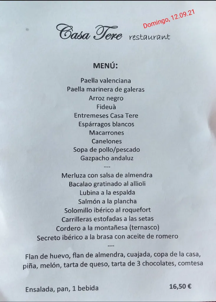 Menu_Restaurant Casa Tere_Cabanes_image_2