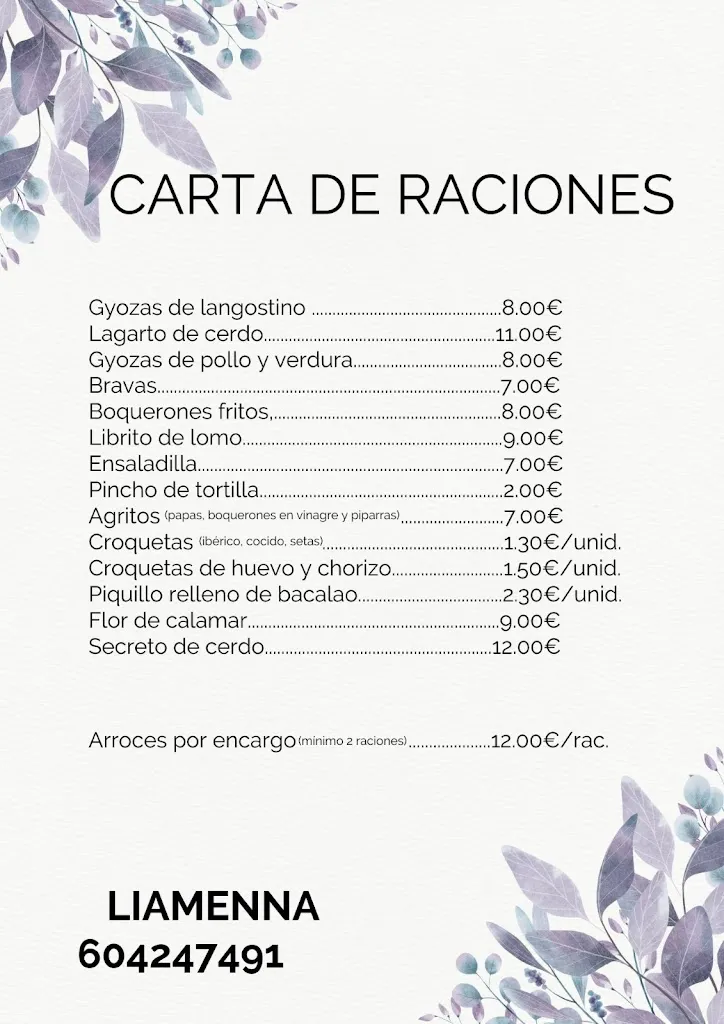 Menu_Liamenna Restaurante_Cabanes_immagine_4