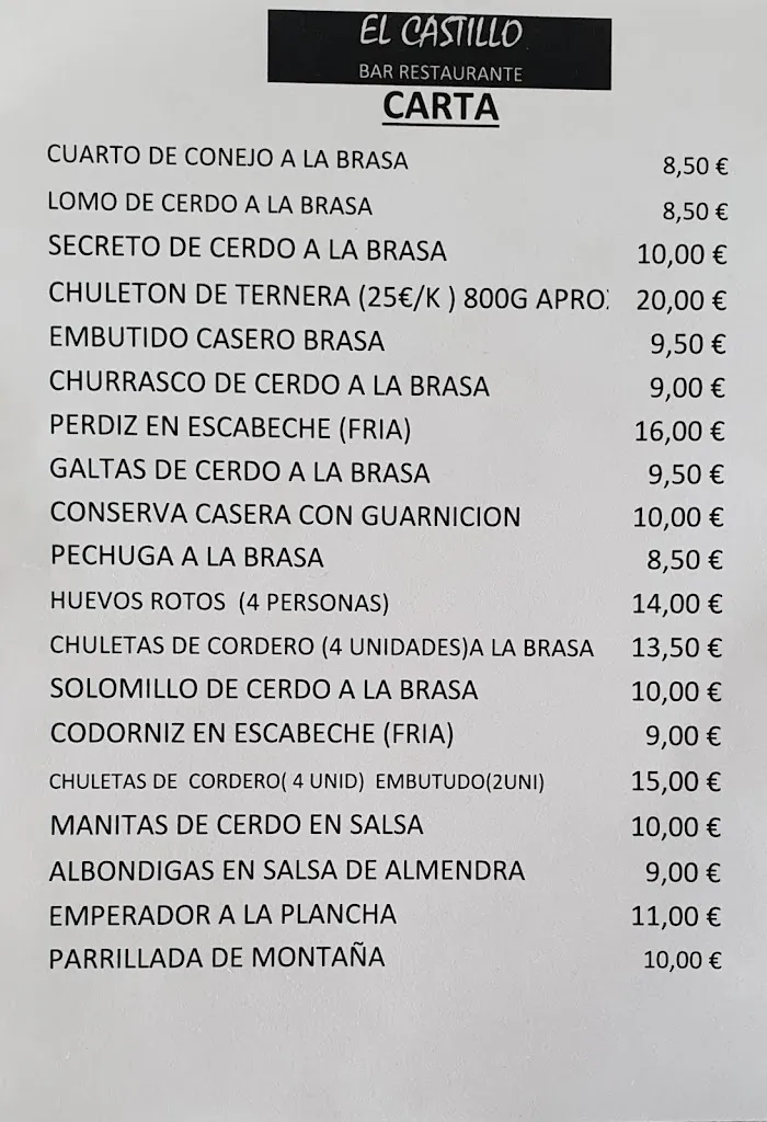 Menu_Bar Rte y ALOJAMIENTO RURAL el Castillo_Castillo de Villamalefa_immagine_1