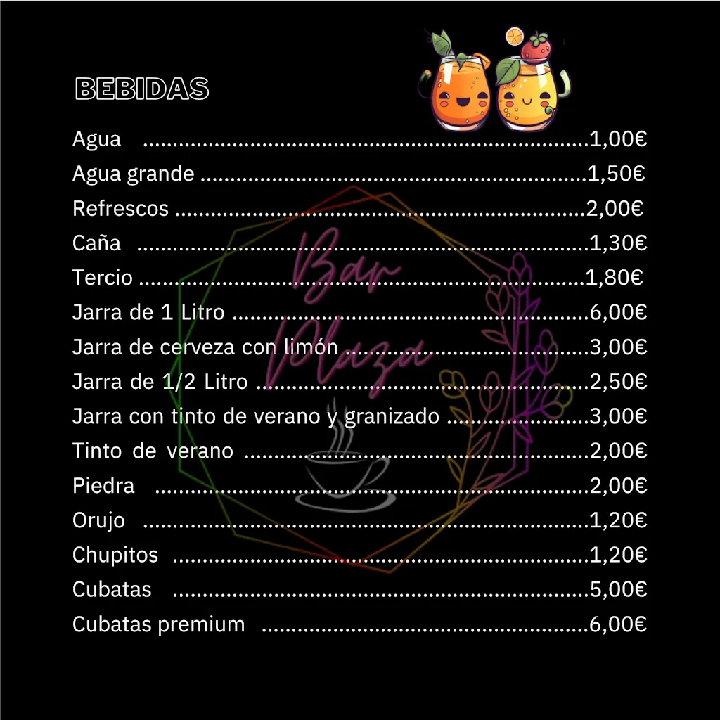 Menu_Bar La Plaza_Lezuza_image_4