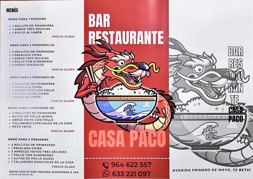 Menu_Bar-Restaurante Chino Casa Paco_Betxí_image_2