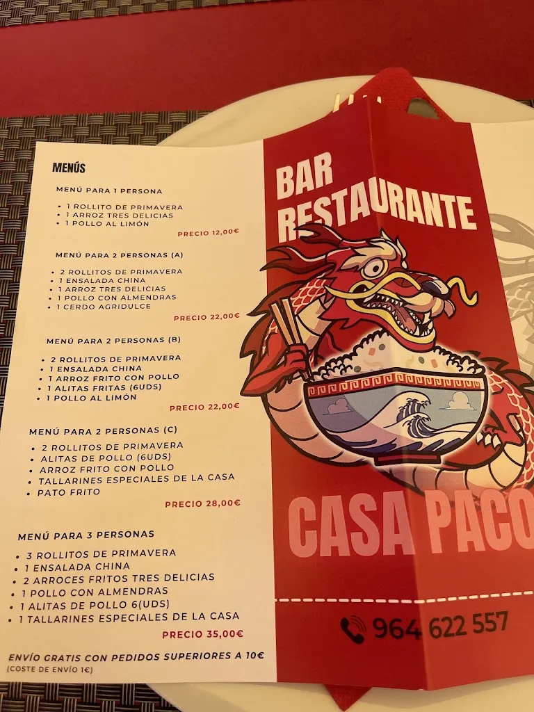 Menu_Bar-Restaurante Chino Casa Paco_Betxí_image_3