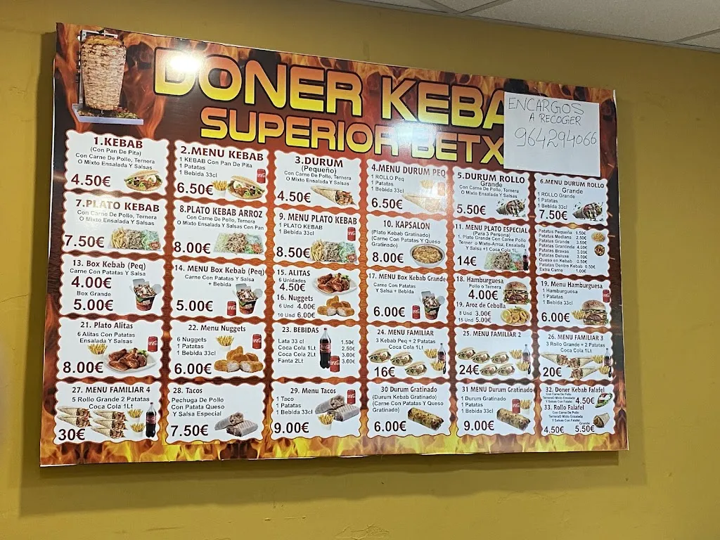 Menu_Kebab superior betxi_Betxí_image_2