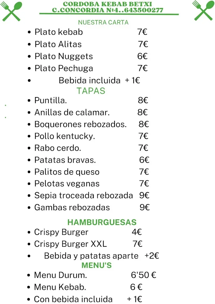 Menu_CÓRDOBA KEBAB_Betxí_immagine_1