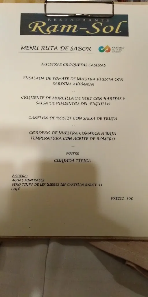 Menu_Restaurant Ramsol_Chert/Xert_image_3