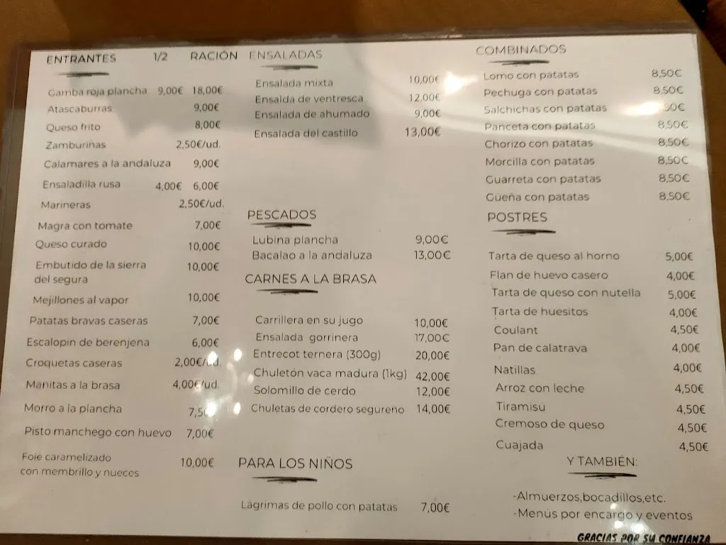 Menu_Restaurante El Castillo de Letur_Letur_image_2