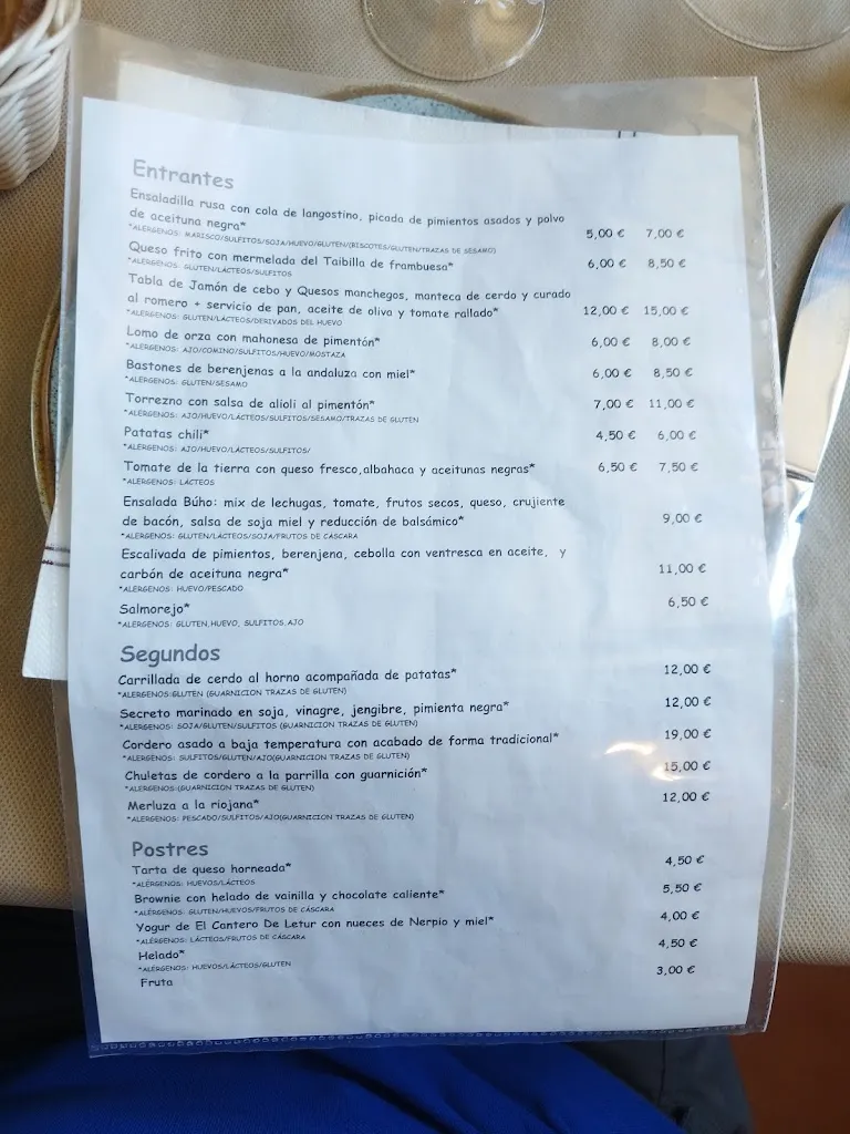 Menü_El Búho Letur_Letur_Bild_2