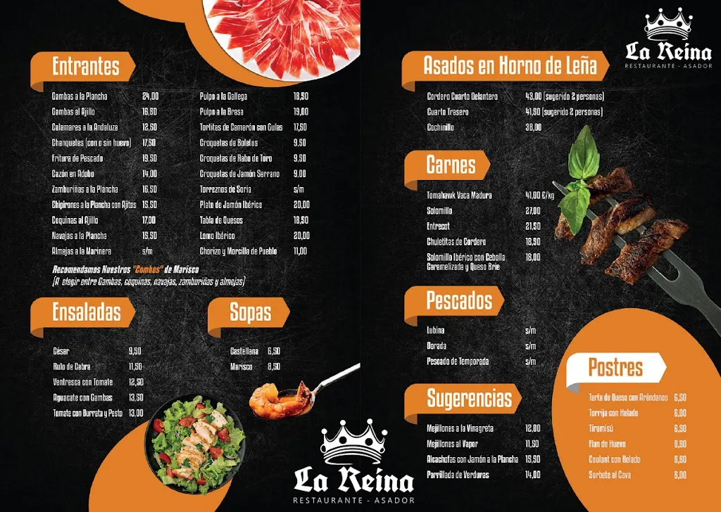 Menu_Restaurante Asador La Reina_Fuente la Reina_image_1