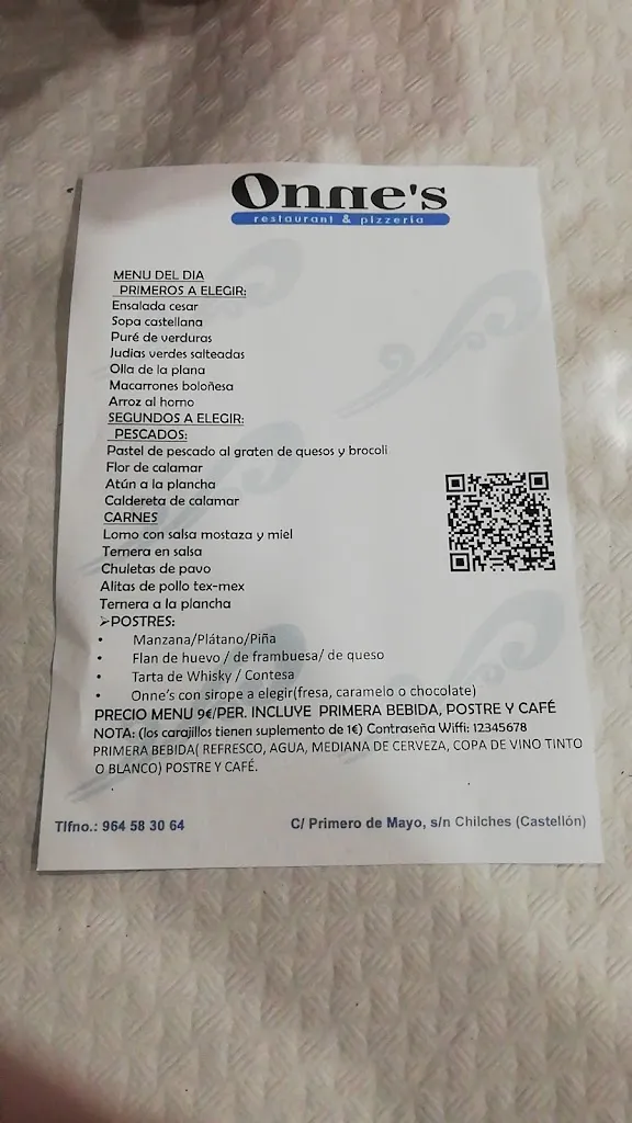 Miguel Miguel_Restaurante Onne's_Chilches/Xilxes_review