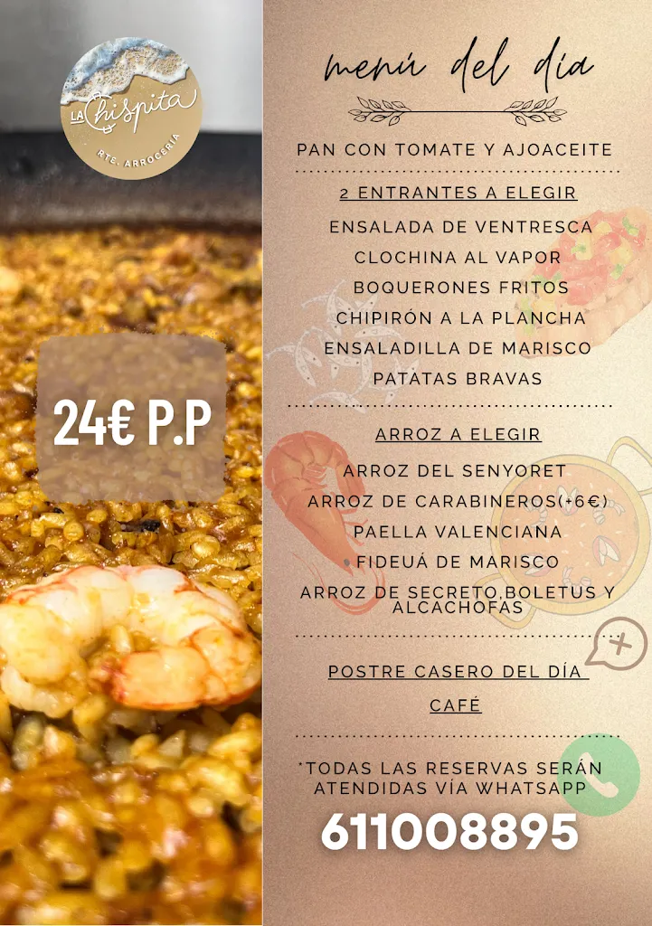 Menu_La Chispita Arroceria_Chilches/Xilxes_image_2