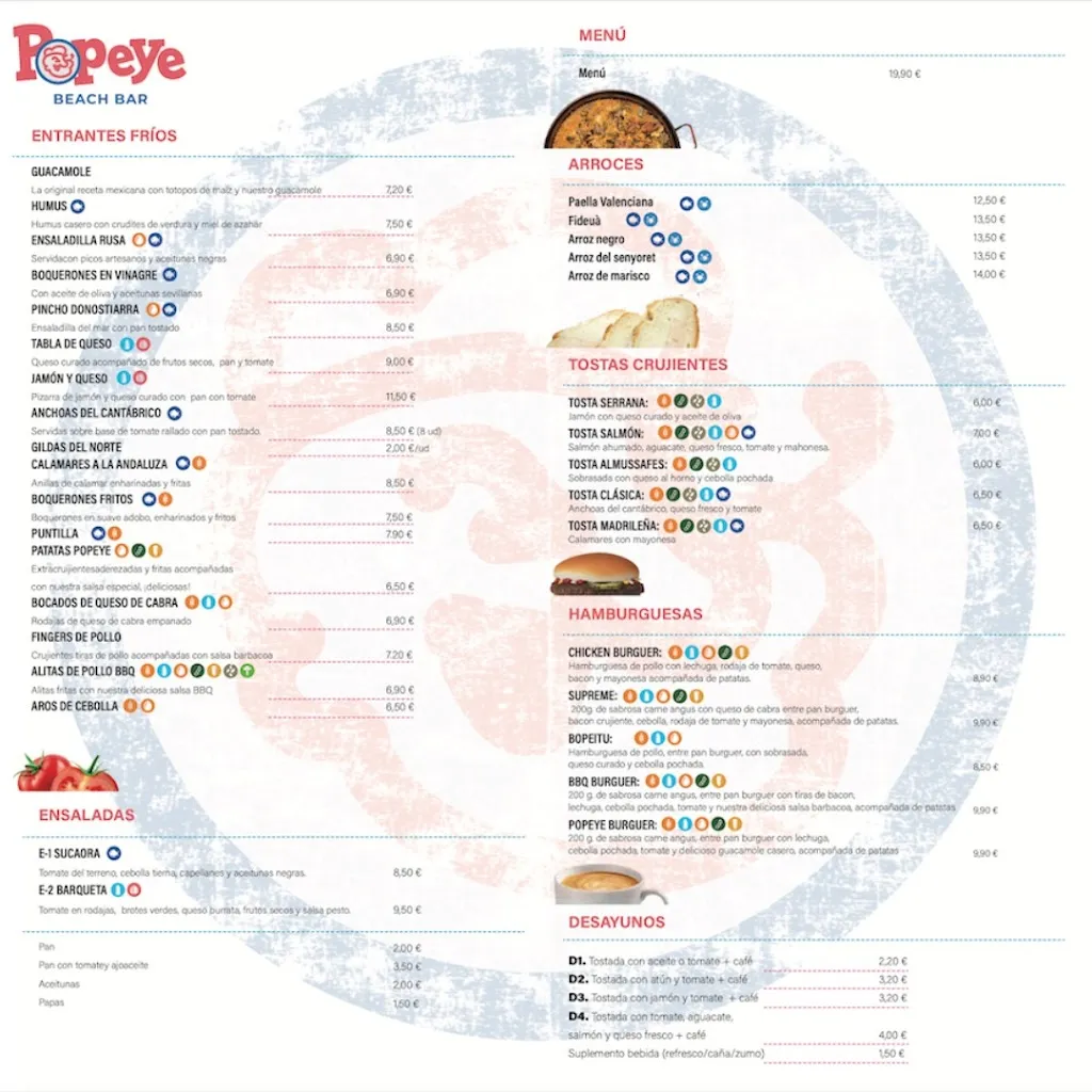 Menu_Popeye Beach Bar_Chilches/Xilxes_image_1
