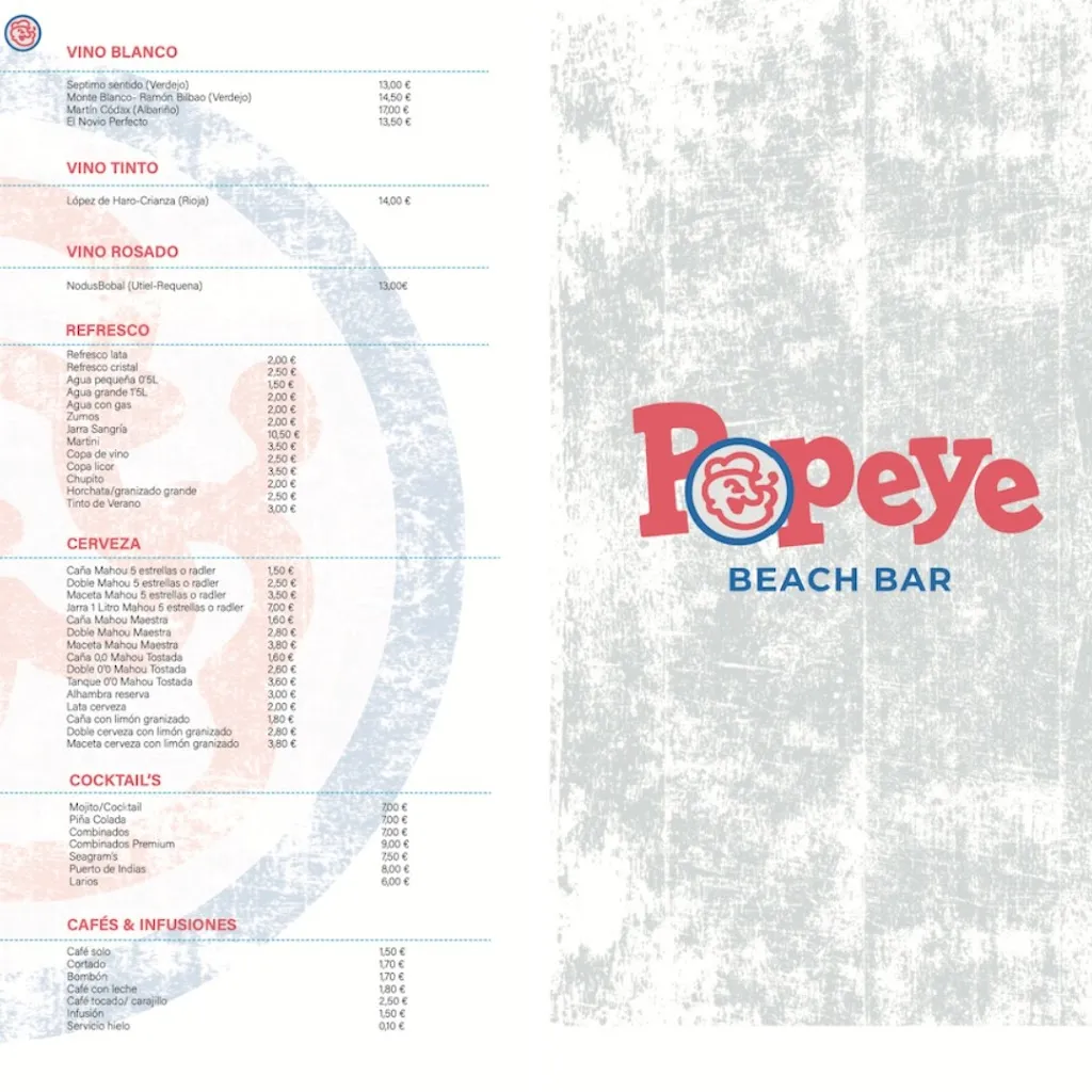 Menu_Popeye Beach Bar_Chilches/Xilxes_image_2