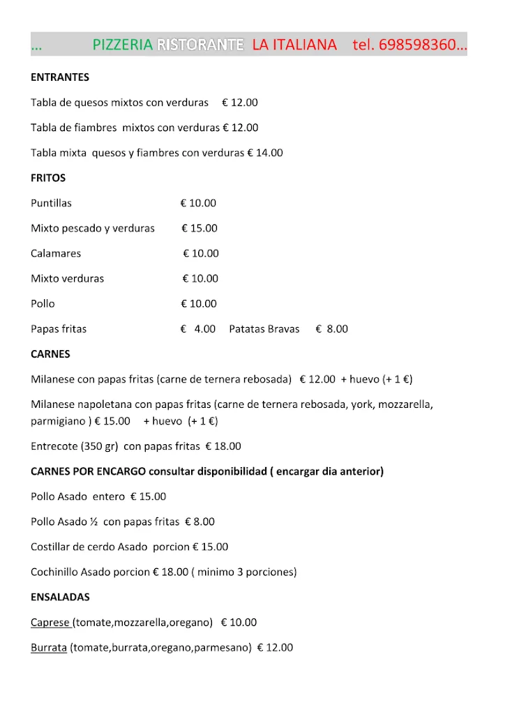 Menu_Pizzería La Italiana_Chilches/Xilxes_image_1