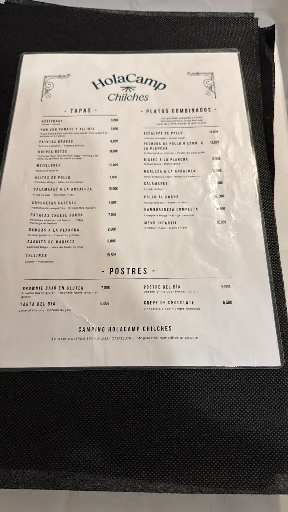 Menu_La Marina restaurante_Chilches/Xilxes_image_1