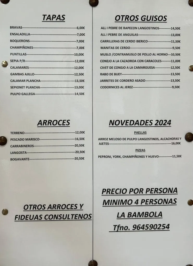 Menu_Pizzería La Bambola_Chilches/Xilxes_image_2