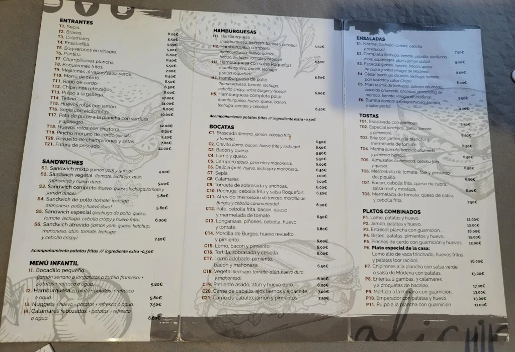 Menu_Alicia - Restaurante - Cafeteria - Heladeria_Chilches/Xilxes_image_1