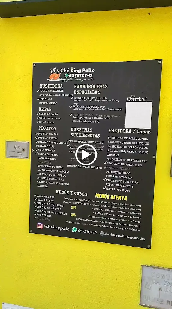 Menu_CHE KING POLLO_Chilches/Xilxes_image_1