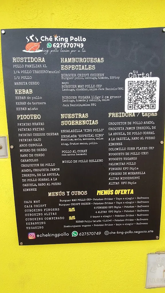 Menu_CHE KING POLLO_Chilches/Xilxes_image_2