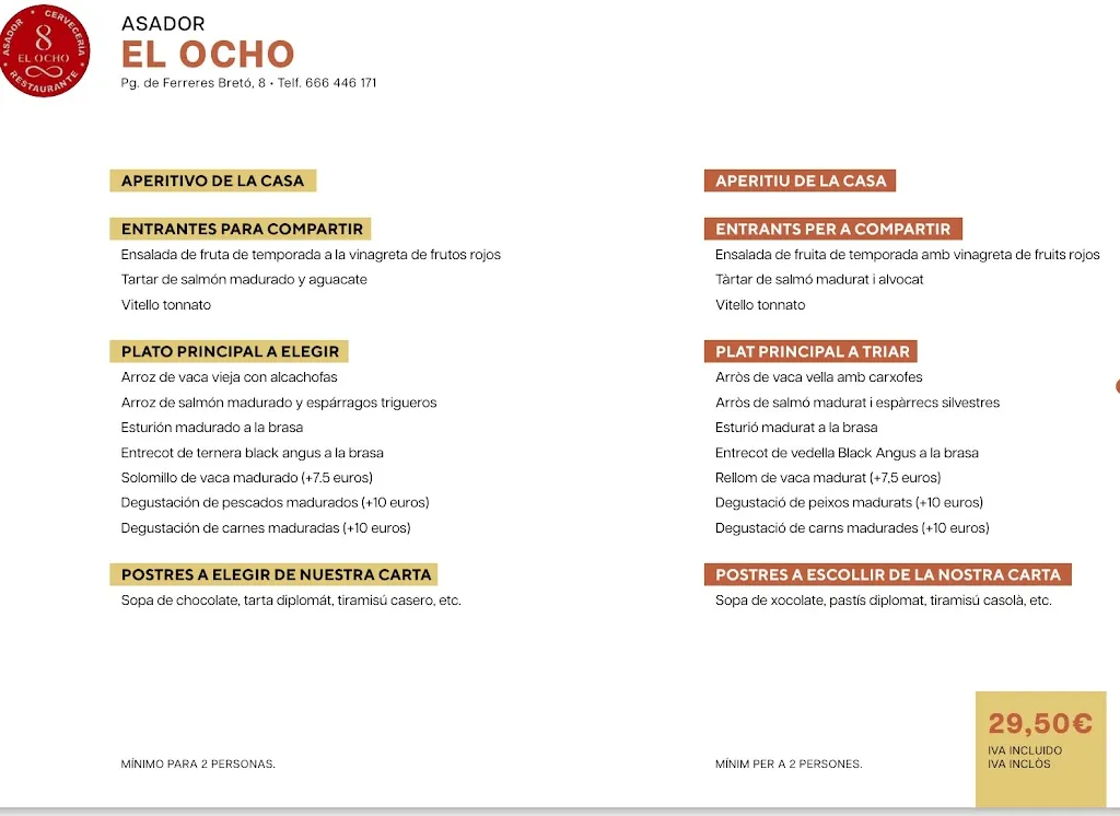 Menu_Restaurante asador, El Ocho_Benicarló_image_3