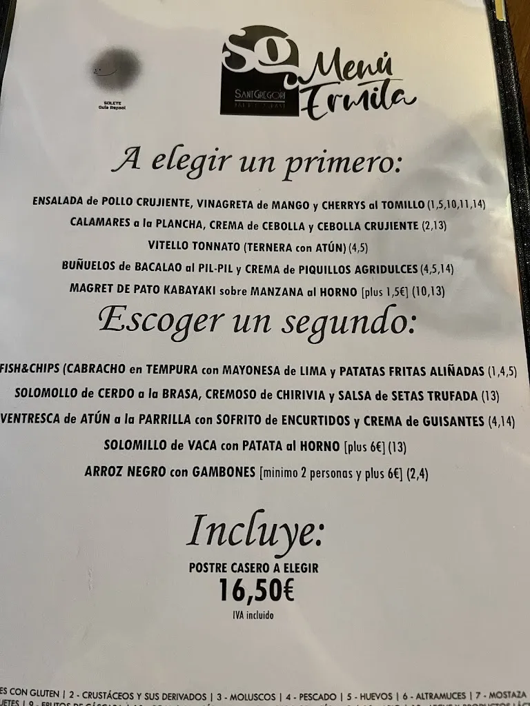 Menu_Hermitage of Saint Gregor_Benicarló_immagine_3