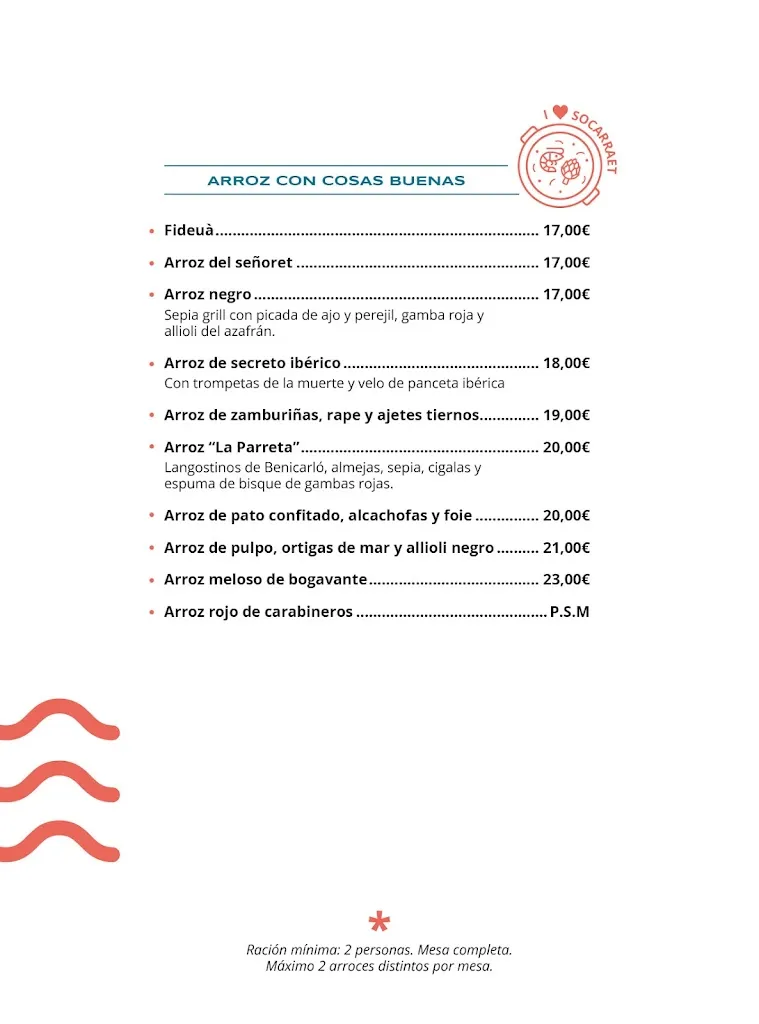 Menu_Restaurant La Parreta_Benicarló_image_2