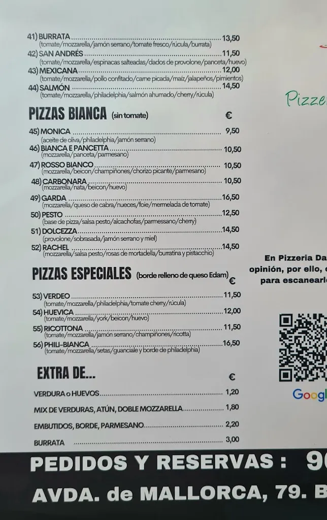 Menu_Pizzeria Da Enzo_Benicarló_immagine_4