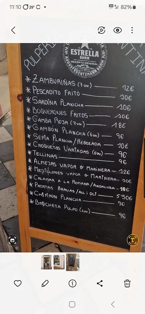 Menu_La Cantina Pulpería_Benicarló_image_2