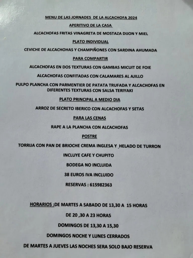 Menu_Casa Golo Restaurant & Chillout_Benicarló_image_1