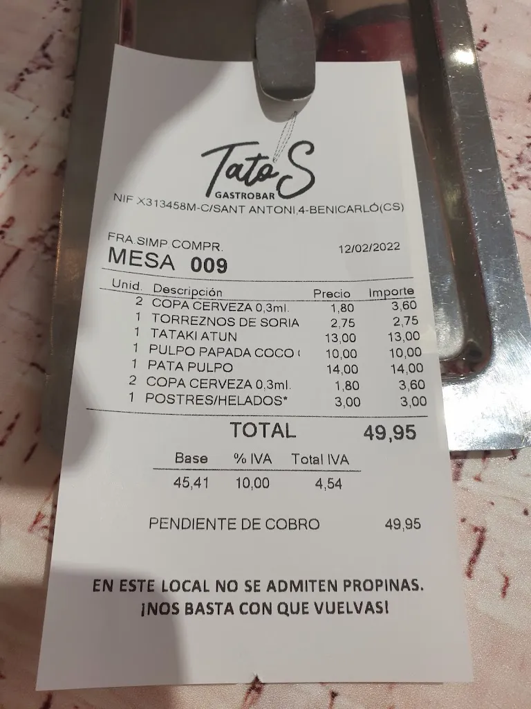 Menu_TATO´S GASTROBAR_Benicarló_image_2