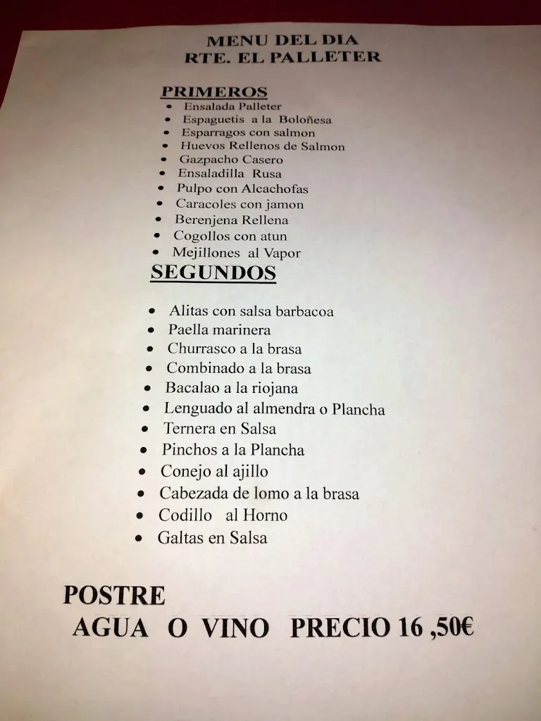 Menu_Ya no es el Palleter Sl_Benicarló_immagine_2