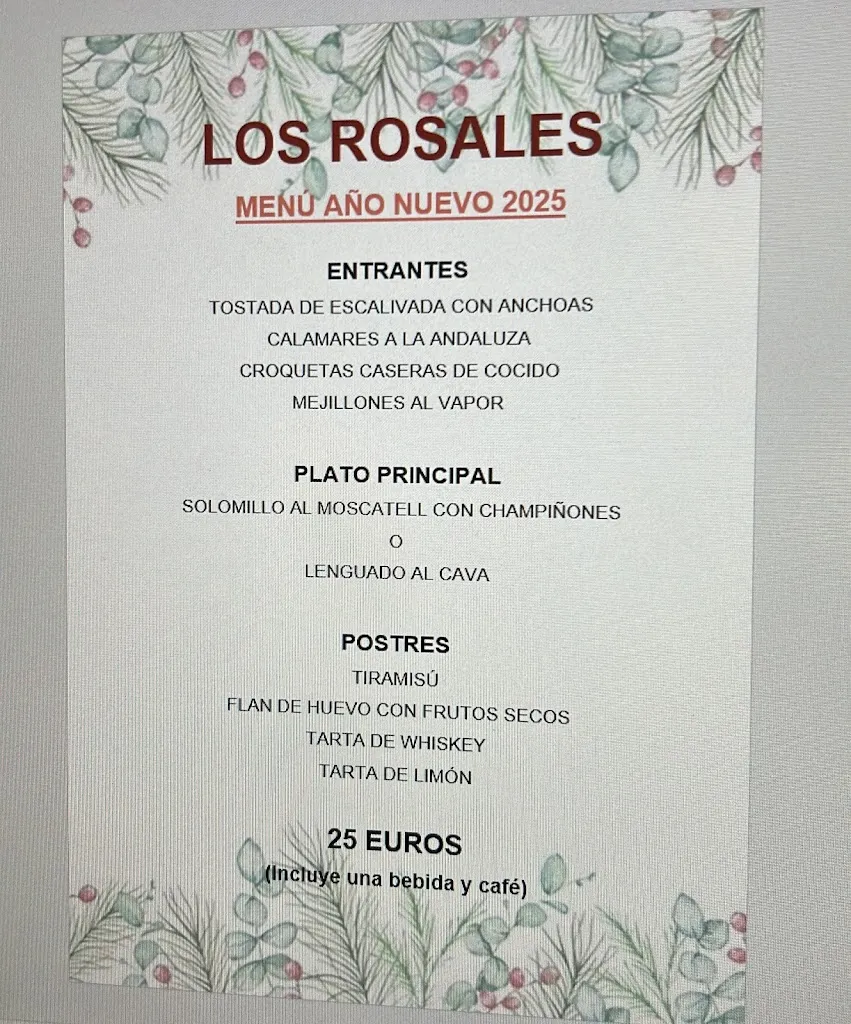 Menu_Restaurant Los Rosales_Benicarló_image_1