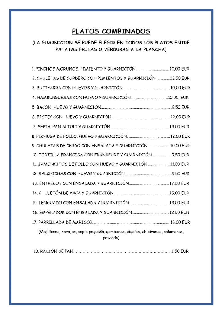 Menu_Restaurant Los Rosales_Benicarló_image_2
