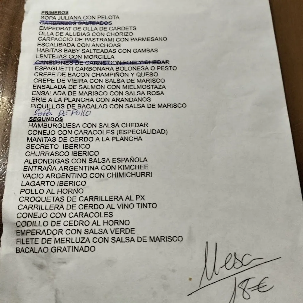 Menü_Bar Restaurante la Perla_Lucena del Cid_Bild_4