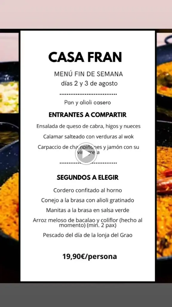 Menu_Restaurante Casa Fran_Castellón de la Plana/Castelló de la Plana_image_3